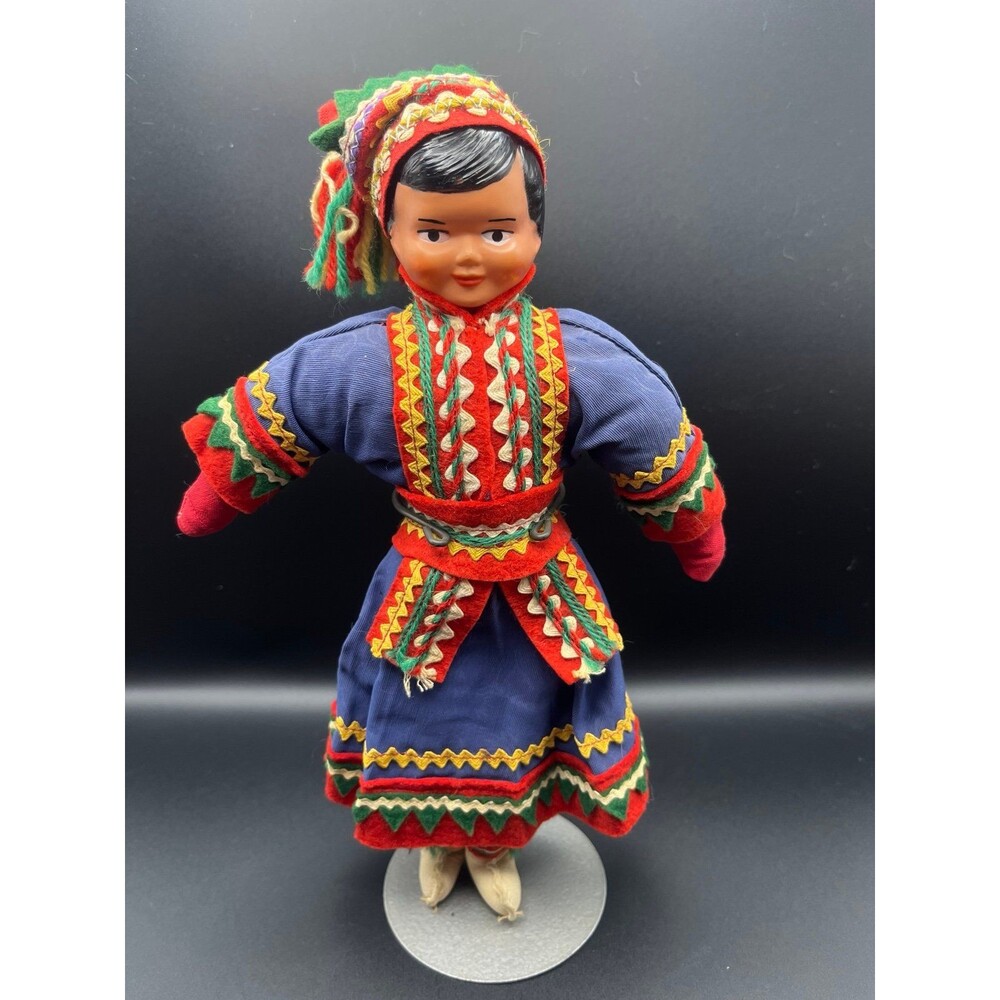 Vintage Sami Doll Celluoid Face
